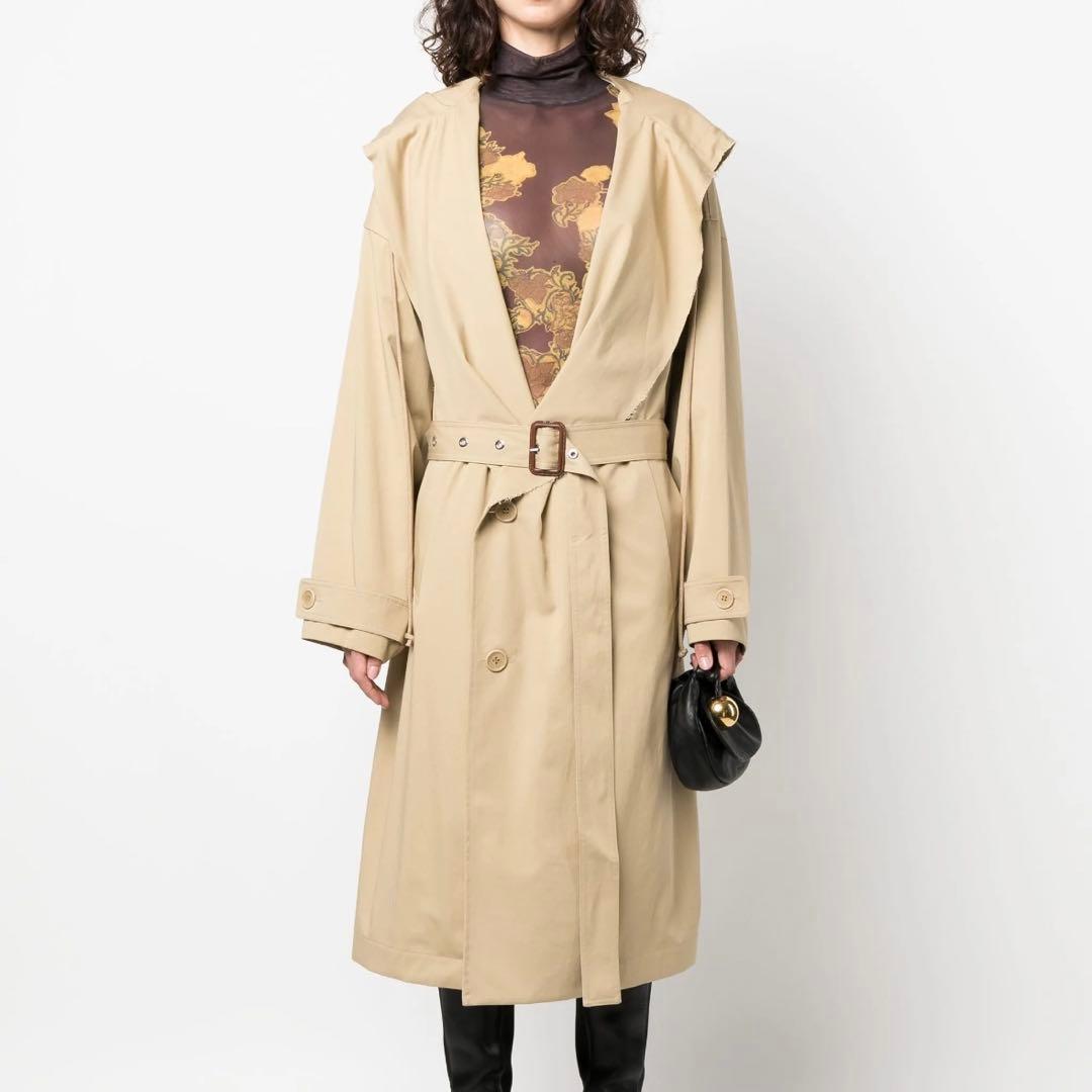 【未使用】JW ANDERSON フーデッドトレンチコート 2023 M