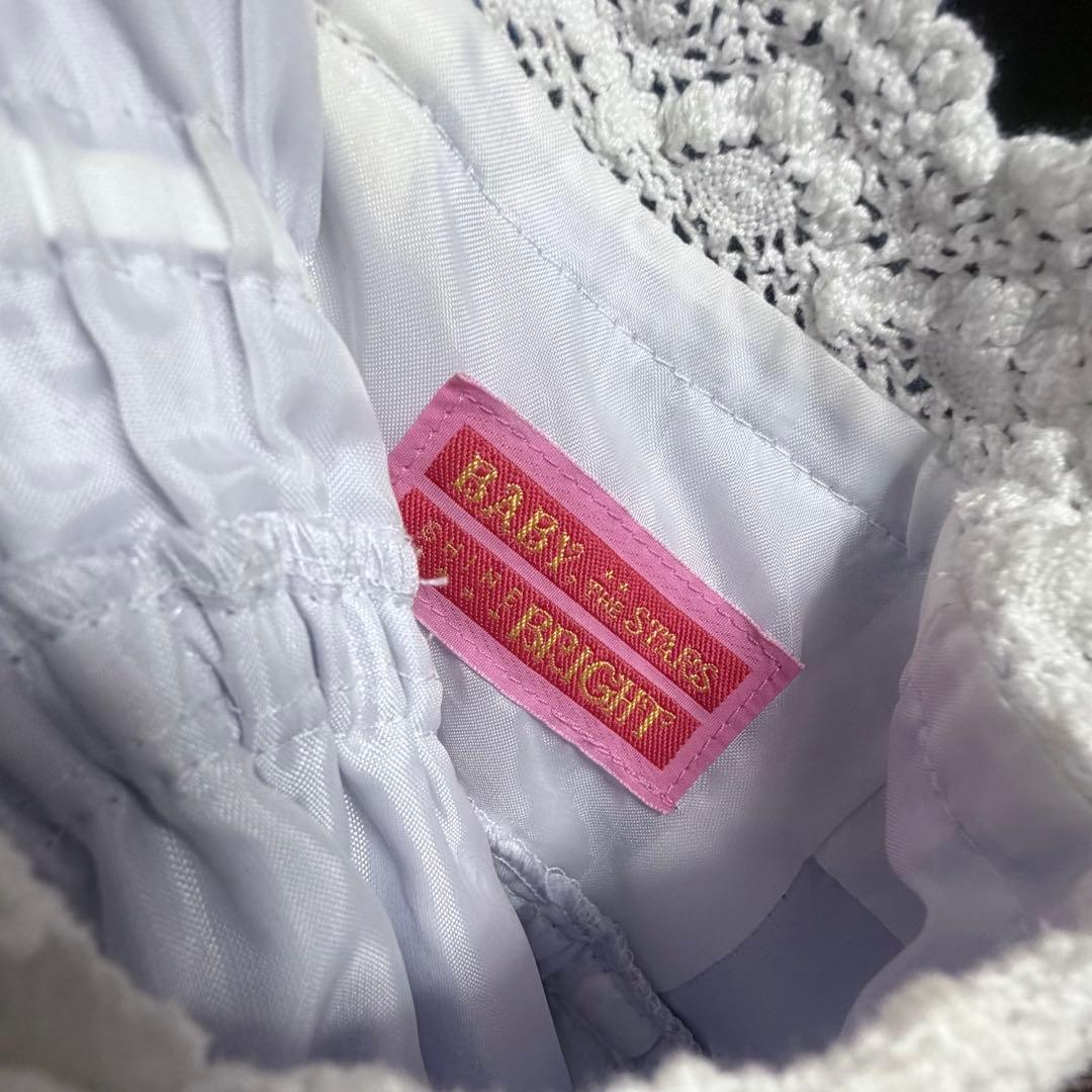 BABY ベイビー からみ3段 ティアードジャンパースカート 紫 ラベンダー
