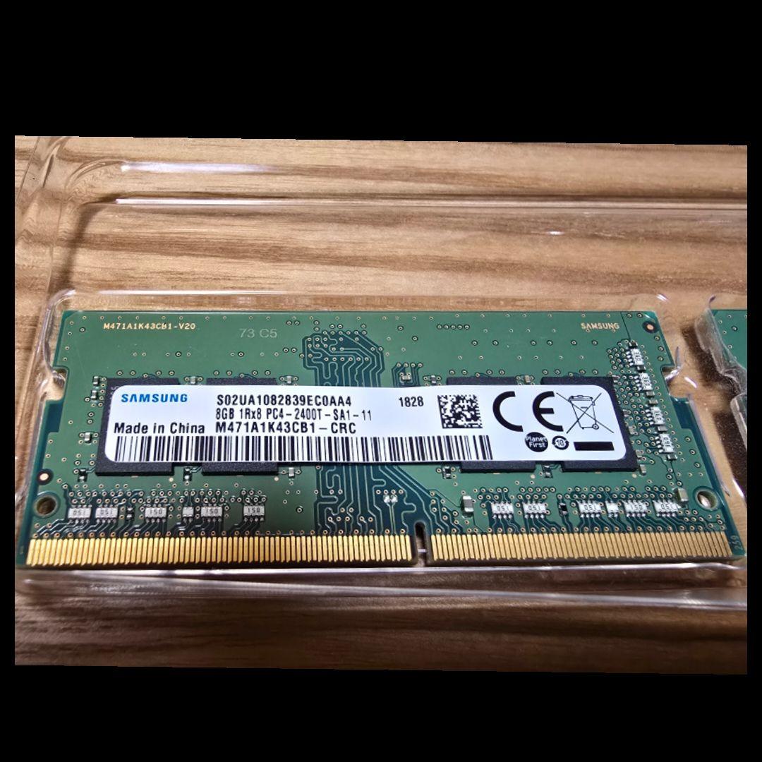 中古 DDR4メモリ(8GB×2枚)：M471A1K43CB1-CRC 16GB