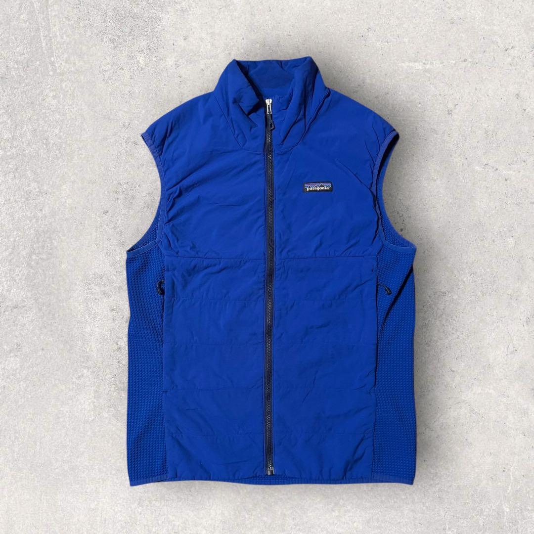 【パタゴニア】ナノエアライトハイブリッドベスト　M 青　登山　f