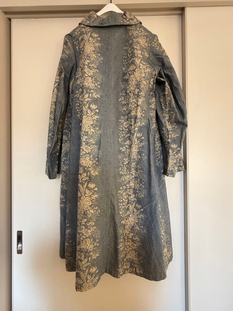 45R 花柄 スプリングロングコート