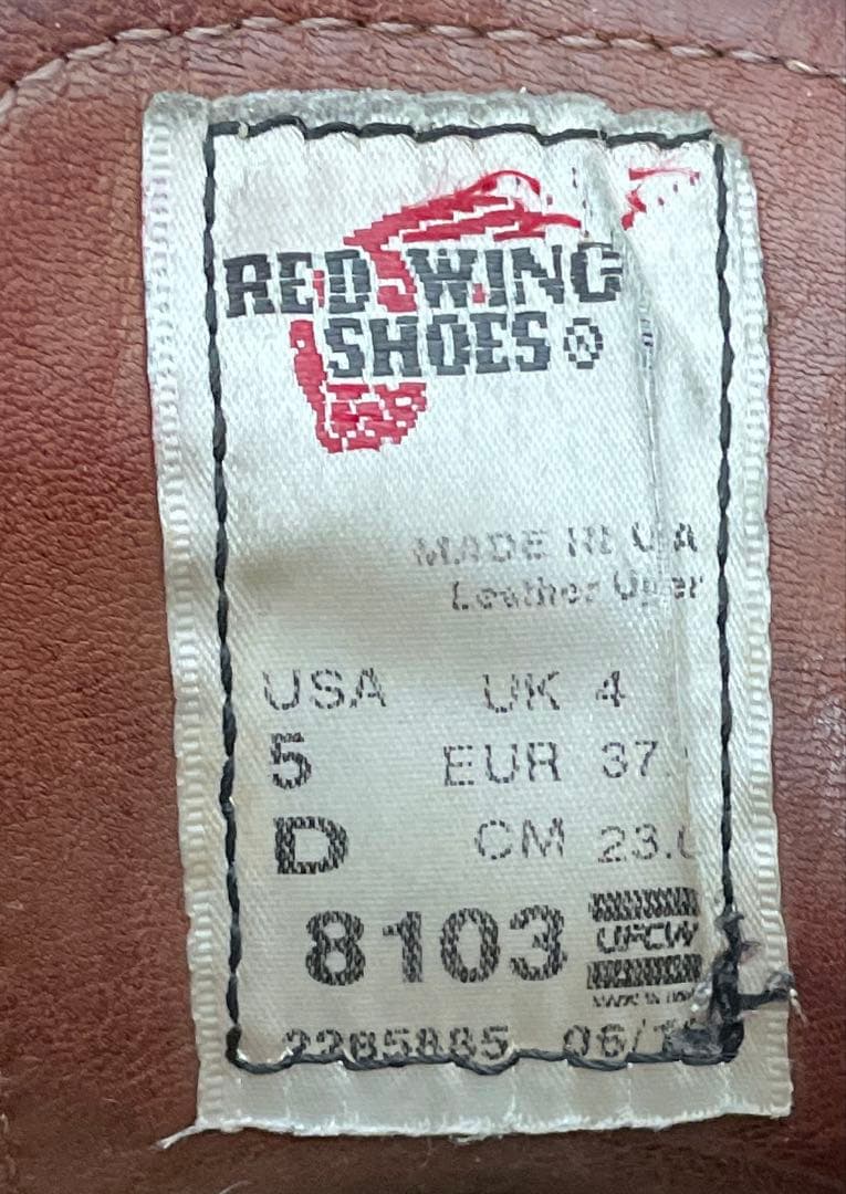 希少　レッドウイング REDWING オックスフォード　23㎝　ブラウン
