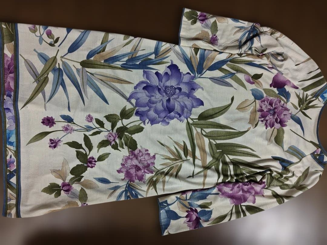 訳あり　LEONARD FASHION 花柄長袖ワンピース
