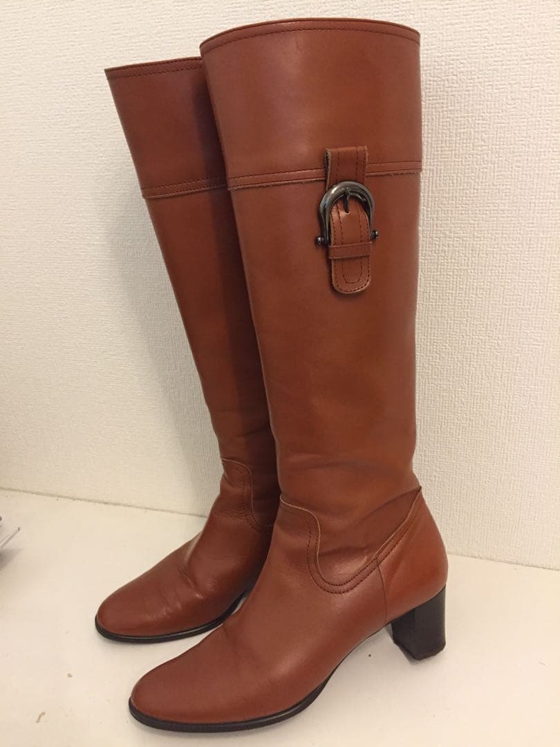 値下げしました！ダイアナ DIANA 23.5cm ロングブーツ キャメル