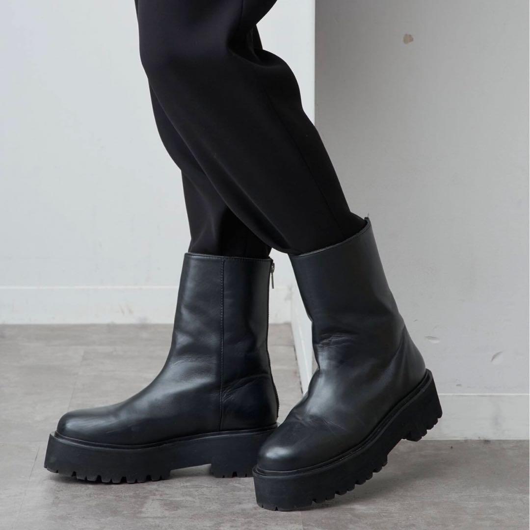 【CAMINAND】VERMEIL par iena別注 ウシロZIPブーツ38
