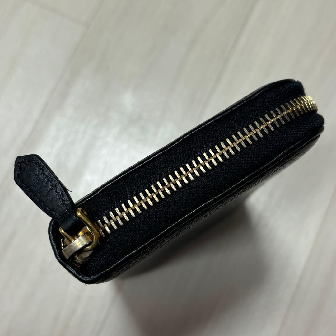 PRADA プラダ 長財布 財布 ファスナー サフィアーノ ブラック