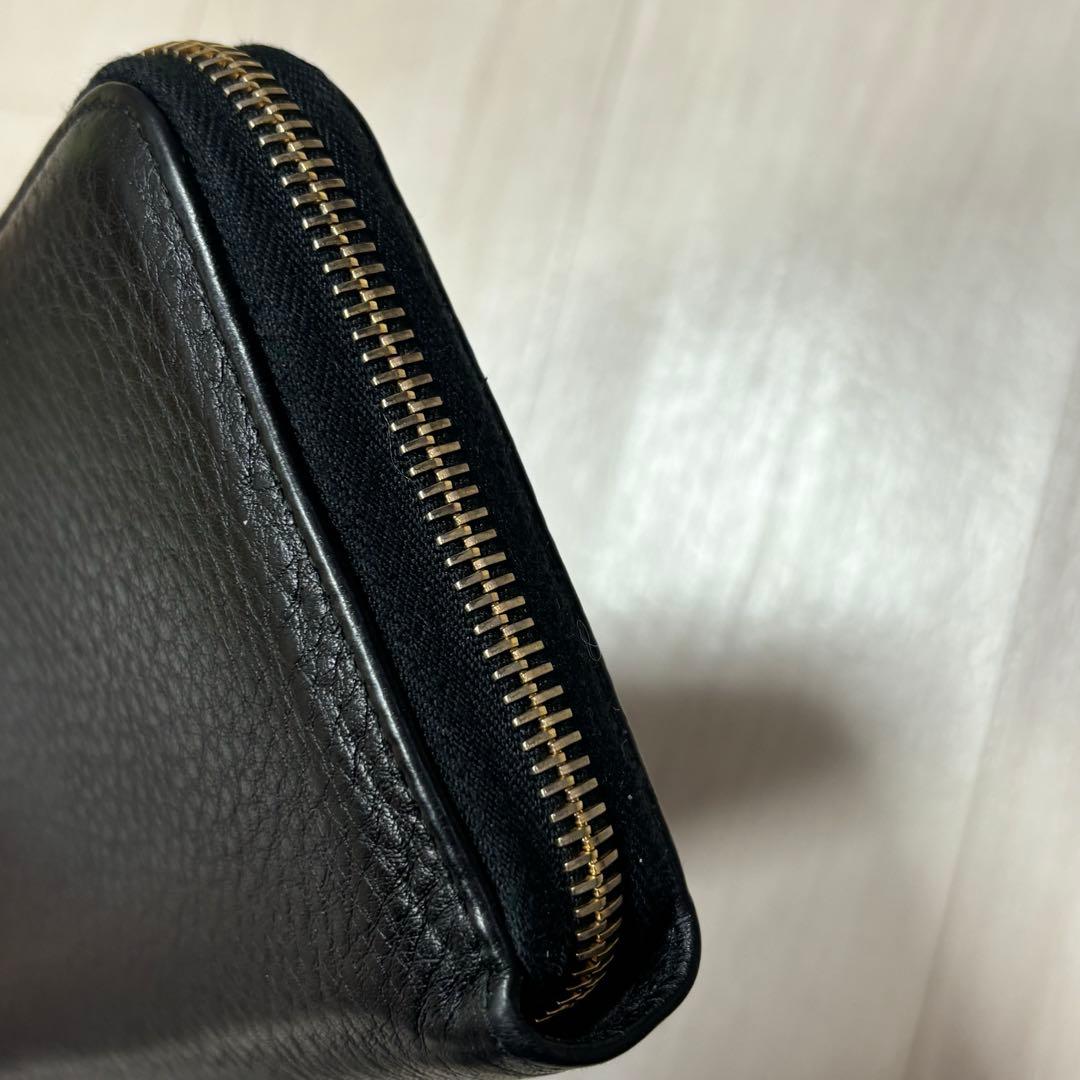 PRADA プラダ 長財布 財布 ファスナー サフィアーノ ブラック