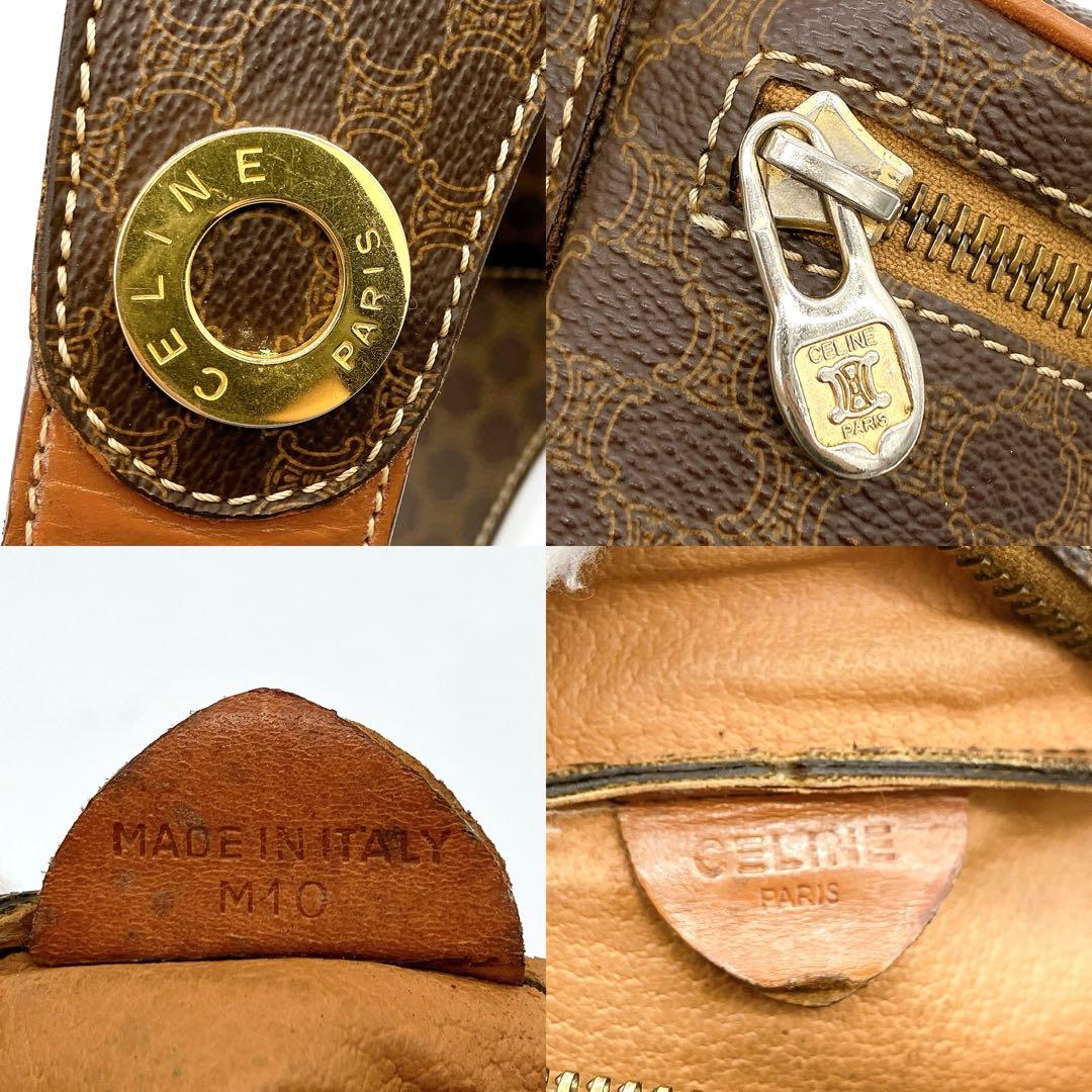 【CELINE】ボディバッグ　マカダム柄　PVC サークルロゴ金具.
