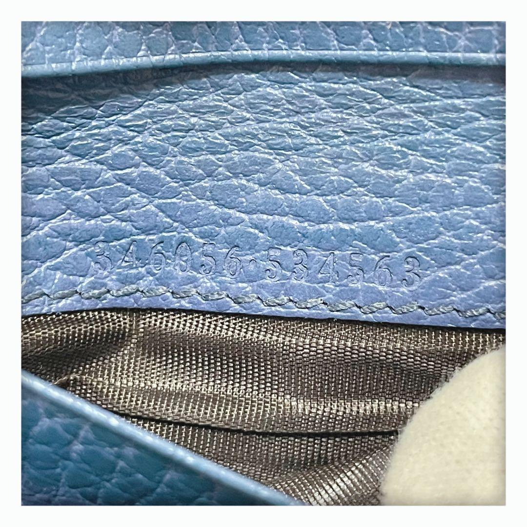 【ほおずき】 美品 GUCCI グッチ キャンバス 折り財布 ベージュ