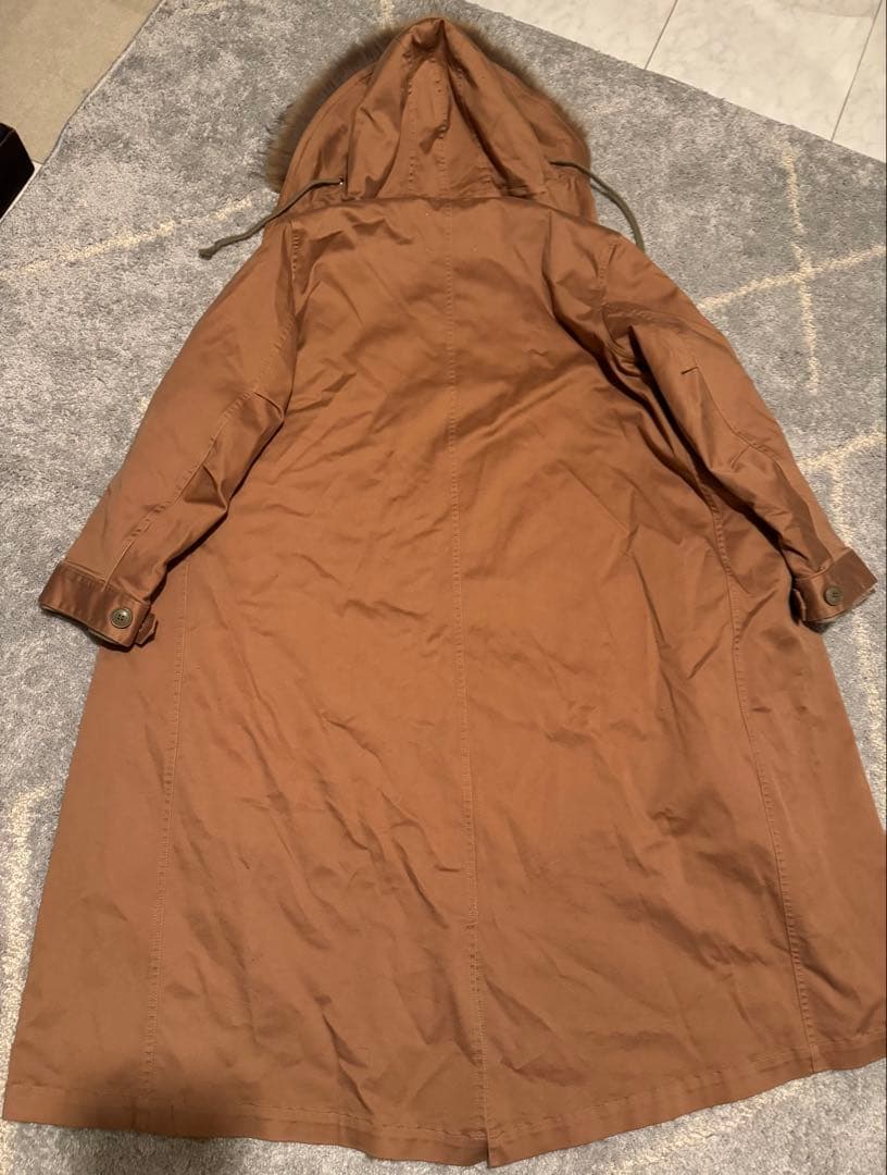 UPPER HIGHTS ファー付きロングモッズコート