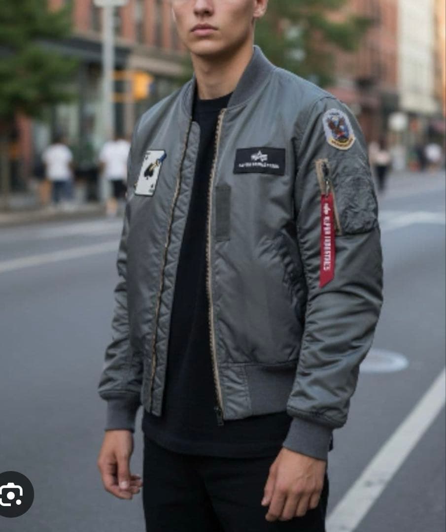 【極美品】 ALPHA アルファ MA-1 AIR CREW サイズXL