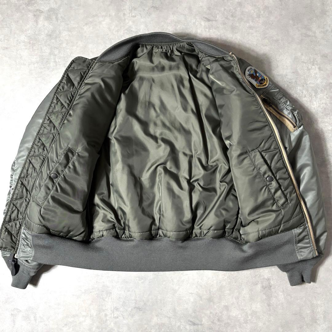 【極美品】 ALPHA アルファ MA-1 AIR CREW サイズXL