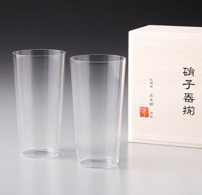 【新品未使用品】2P うすはり　グラス　ペア　未使用品