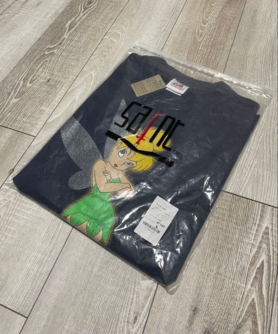 SAINT セントマイケル TINKER BELL ティンカーベル Tシャツ L