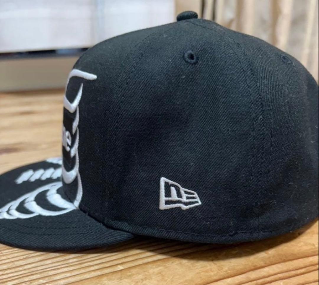 Supreme スケルトン 骨 デザイン キャップ ブラック