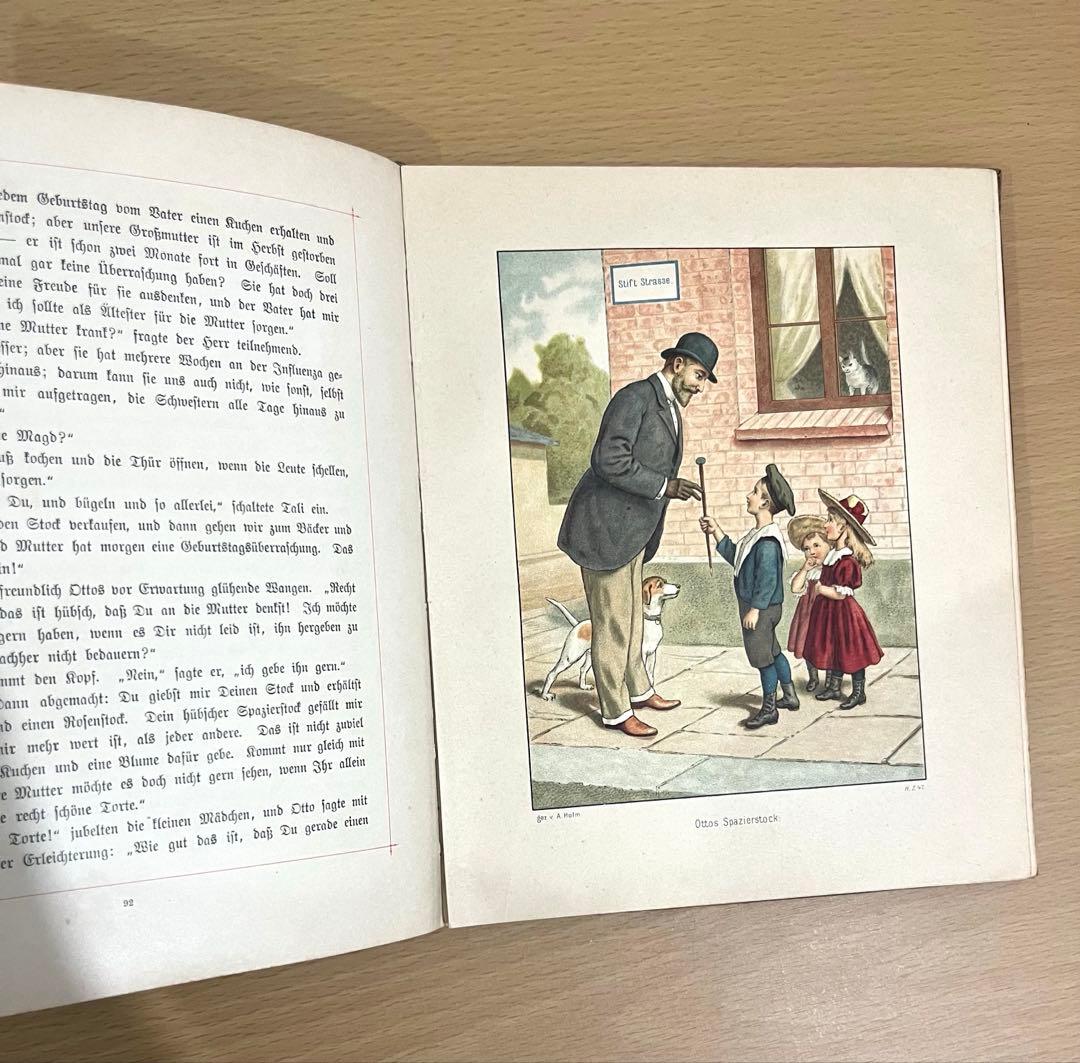 No.347古書 アンティーク 洋書 ドイツ 児童書 絵本 ビンテージ