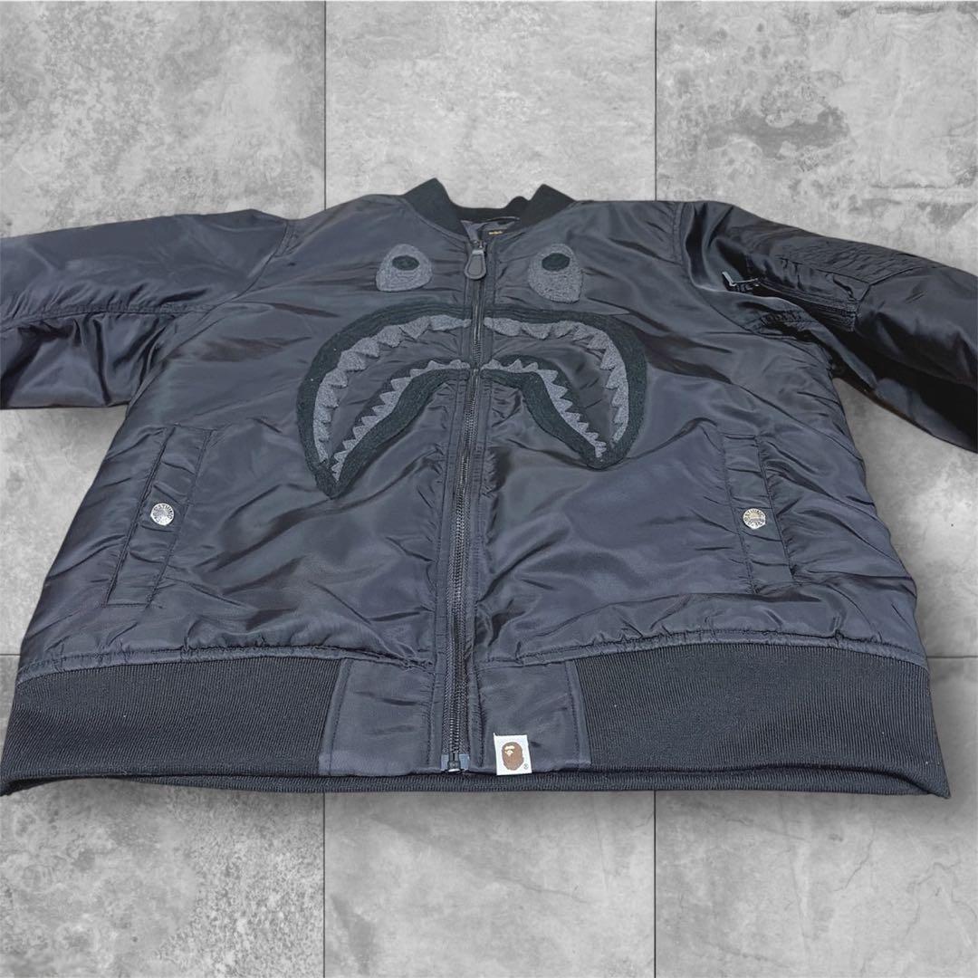 ✨️NewJeans ヘリン着用 ✨️ベイシングエイプ シャーク MA-1 Mサイズ