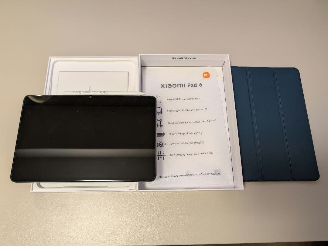 【美品】Xiaomi Pad 6 グレー スタイラスペン付き 8G 256GB