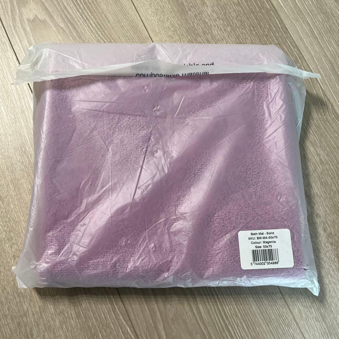 【新品未開封】TEKLA バスマット Magenta 70×50cm