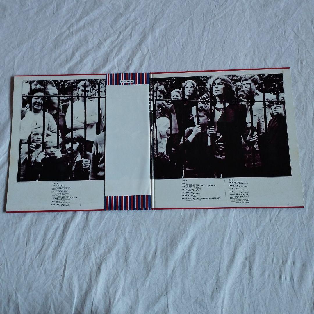 レコード　国内盤　オデオン　赤盤　LP　2枚組　ビートルズ　送料込み
