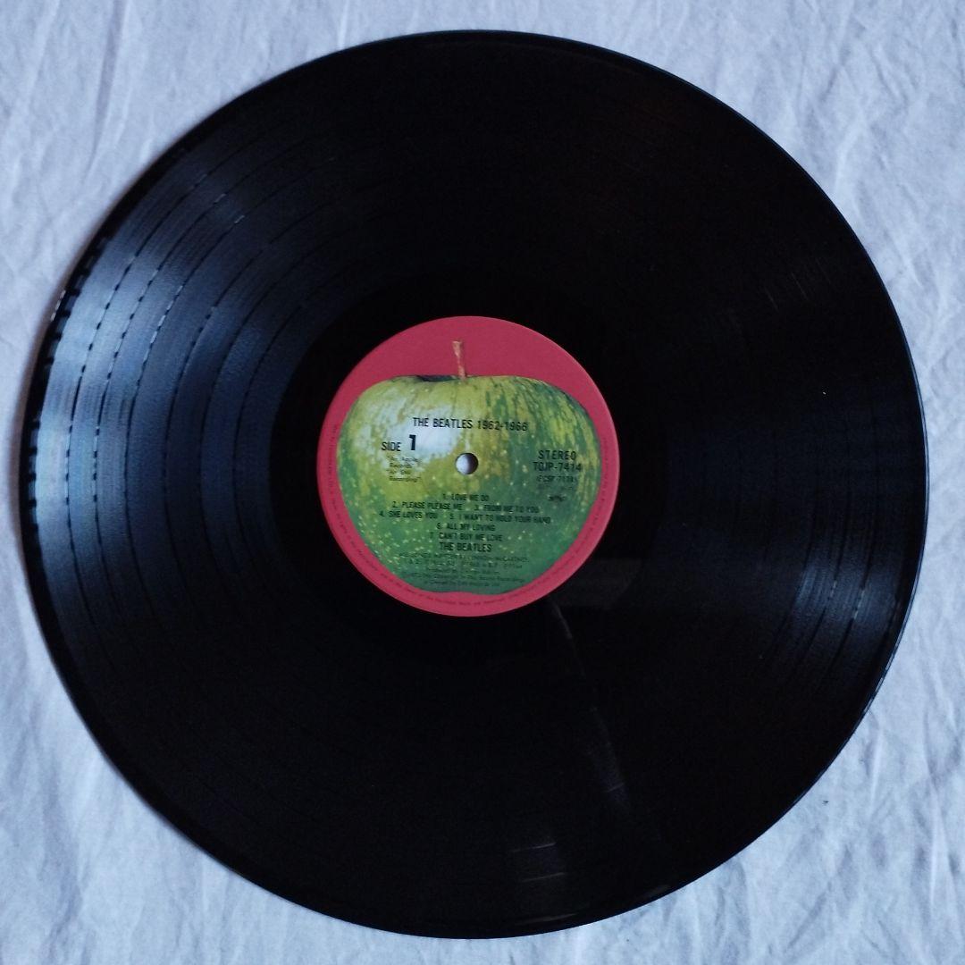 レコード　国内盤　オデオン　赤盤　LP　2枚組　ビートルズ　送料込み