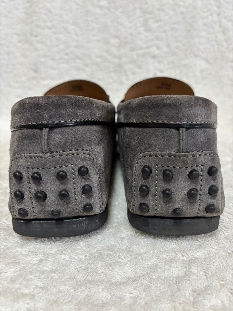 TOD'S トッズ モカシン ドライビングシューズ　メンズグレー6.5 [美品]