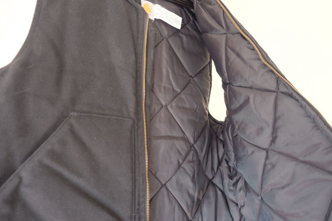 c*p様 90's Carhartt ブラック ベスト 腰ゴム付き　星タグ