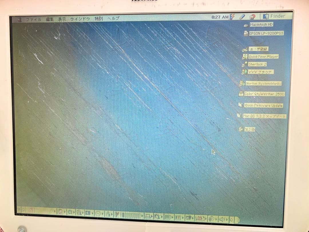 ジャンクApple iBook G3 M2453 クラムシェル タンジェリン