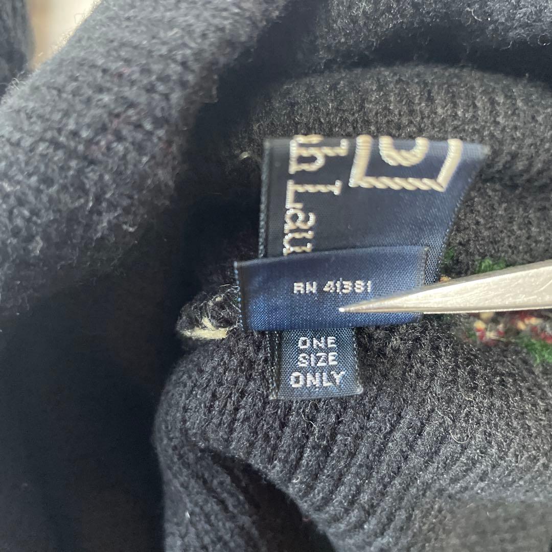 帽子 90s Polo Ralph Lauren Nordic Knit Cap