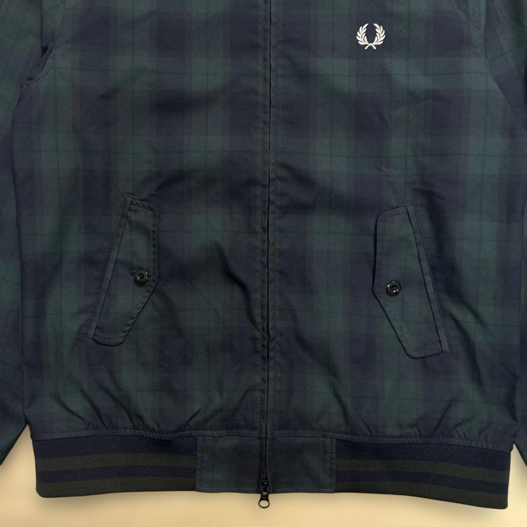 FRED PERRY×BEAMS / ハリントンジャケット ブラックウォッチ L