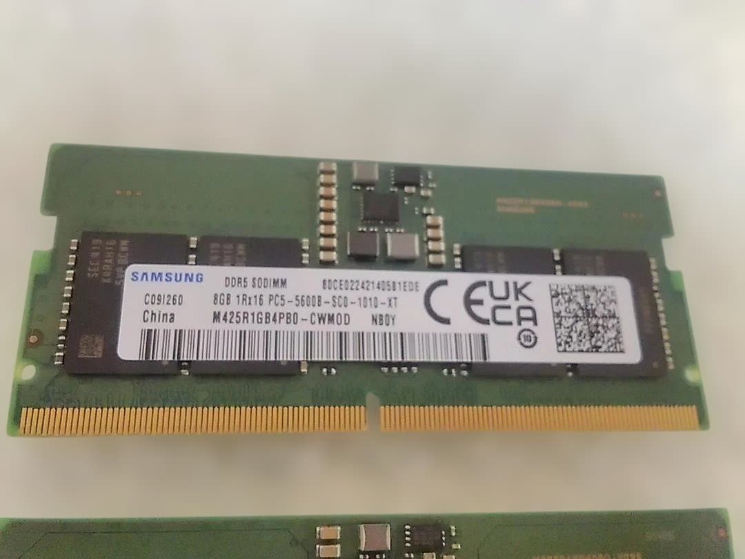 星*海様 hp機＞SAMSUNG SODIMM DDR5-5600 8GB×2枚
