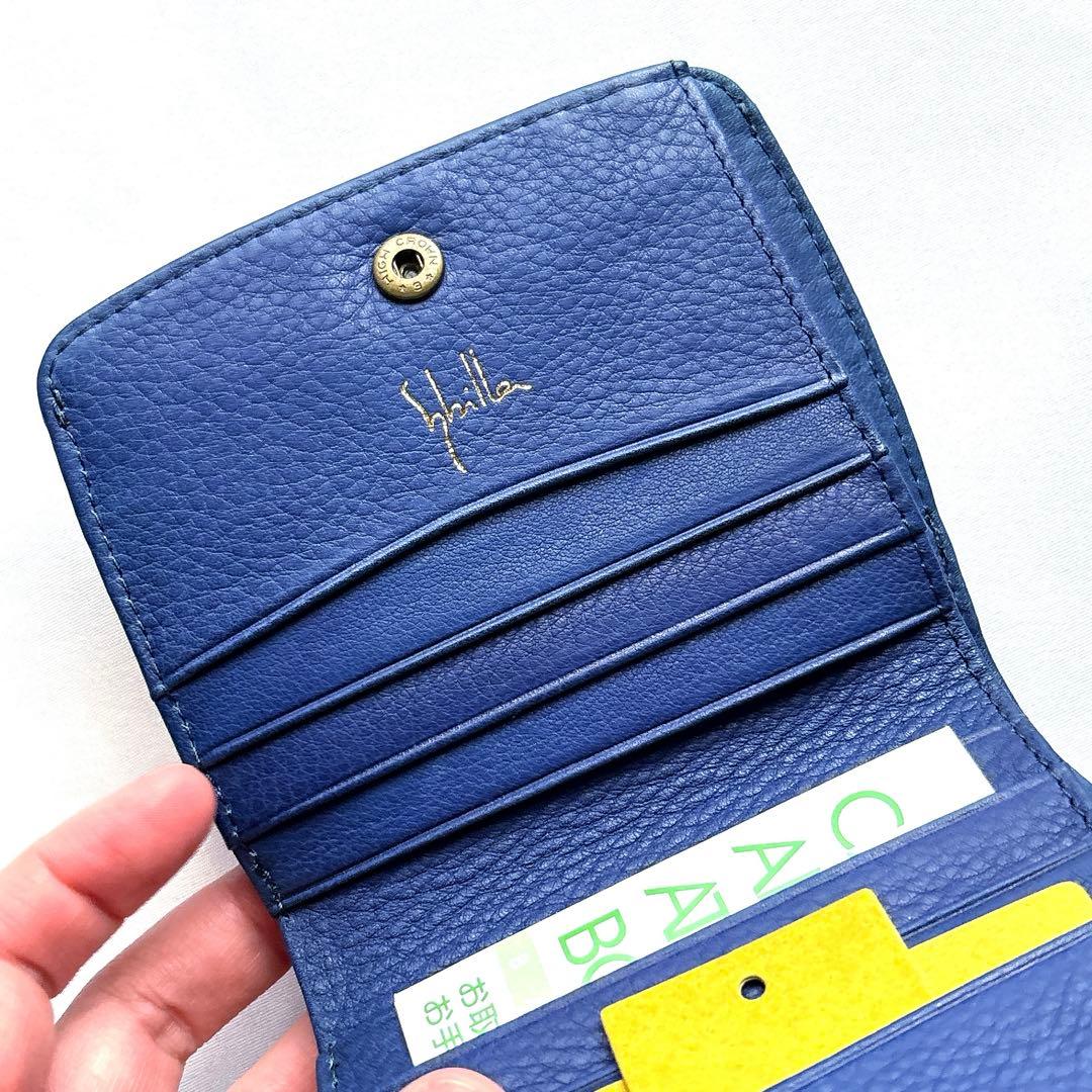 【新品】sybilla シビラ ピエッサ ボックス型小銭入れ付き二つ折り財布