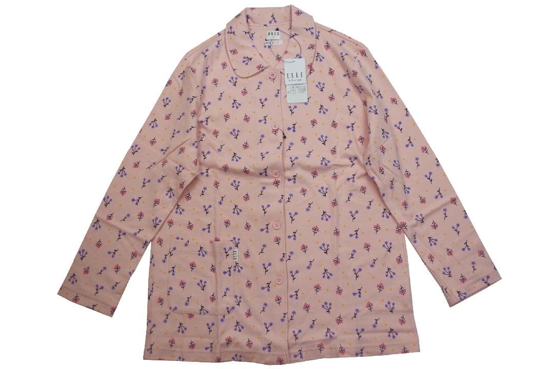 【新品】エルELLE　秋冬物厚手スムース パジャマ（L)