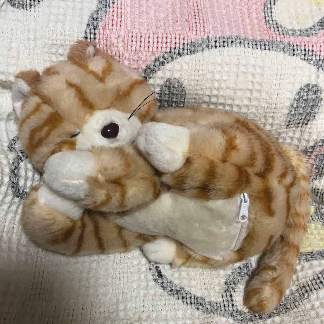 昭和レトロ　日清食品　懸賞品　あったかニャンニャン　出前一丁　ぬいぐるみ　中古品