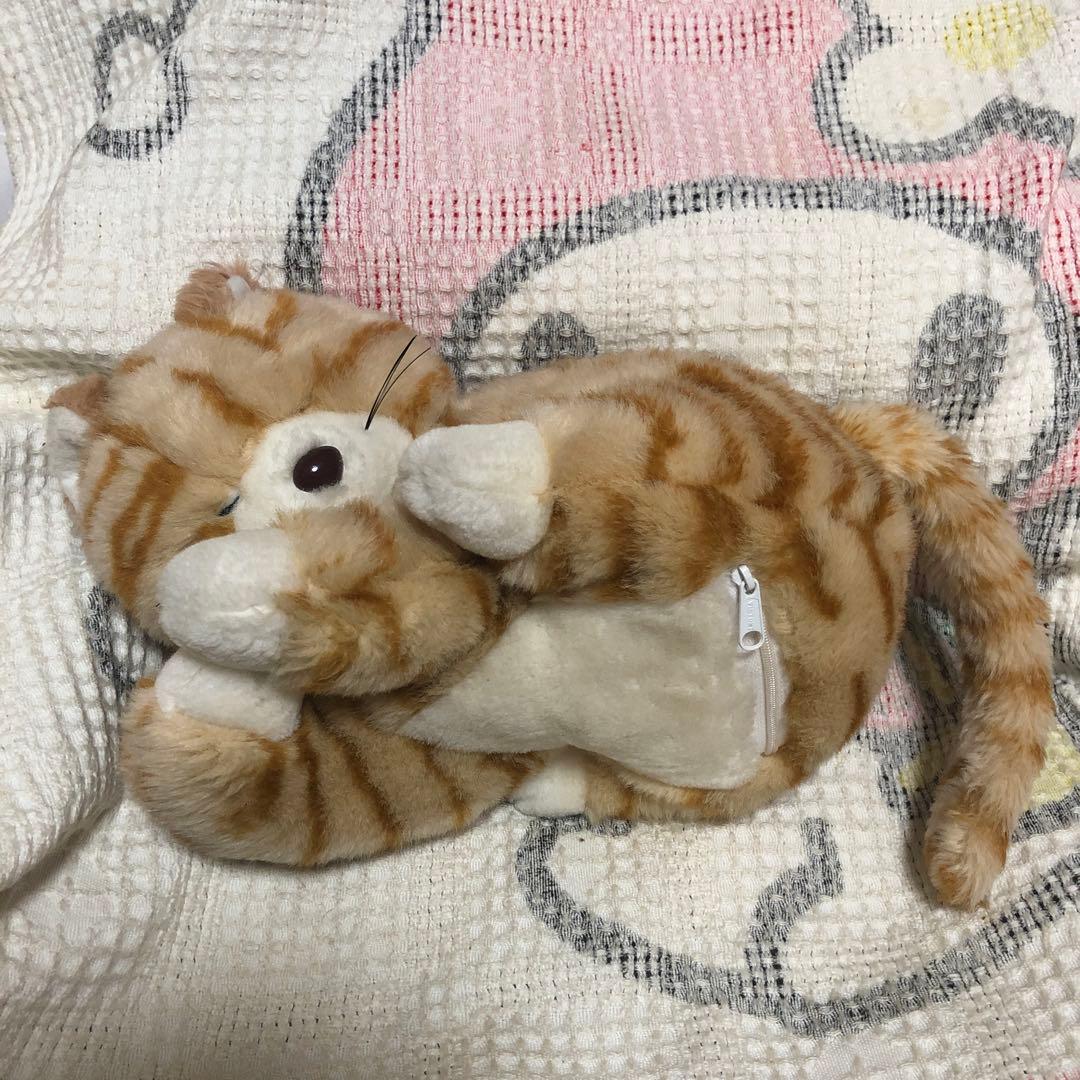 昭和レトロ　日清食品　懸賞品　あったかニャンニャン　出前一丁　ぬいぐるみ　中古品