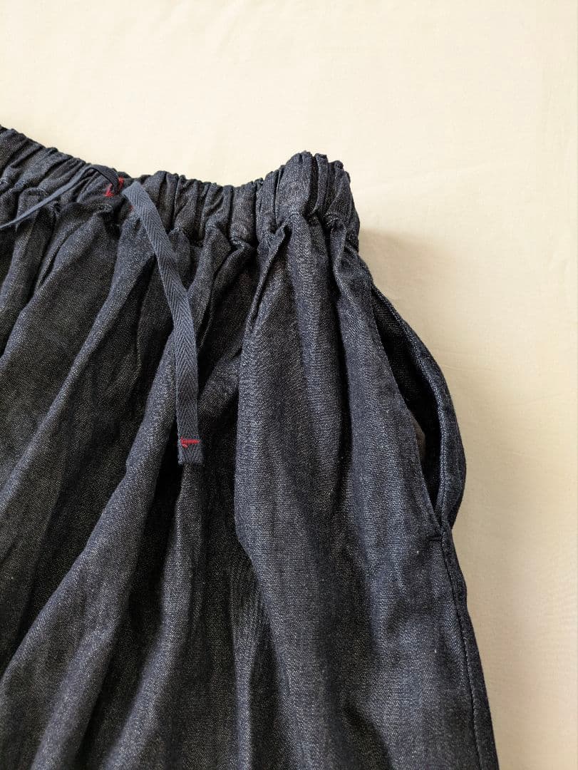 TIGRE BROCANTE デニムギャザースカート インディゴ