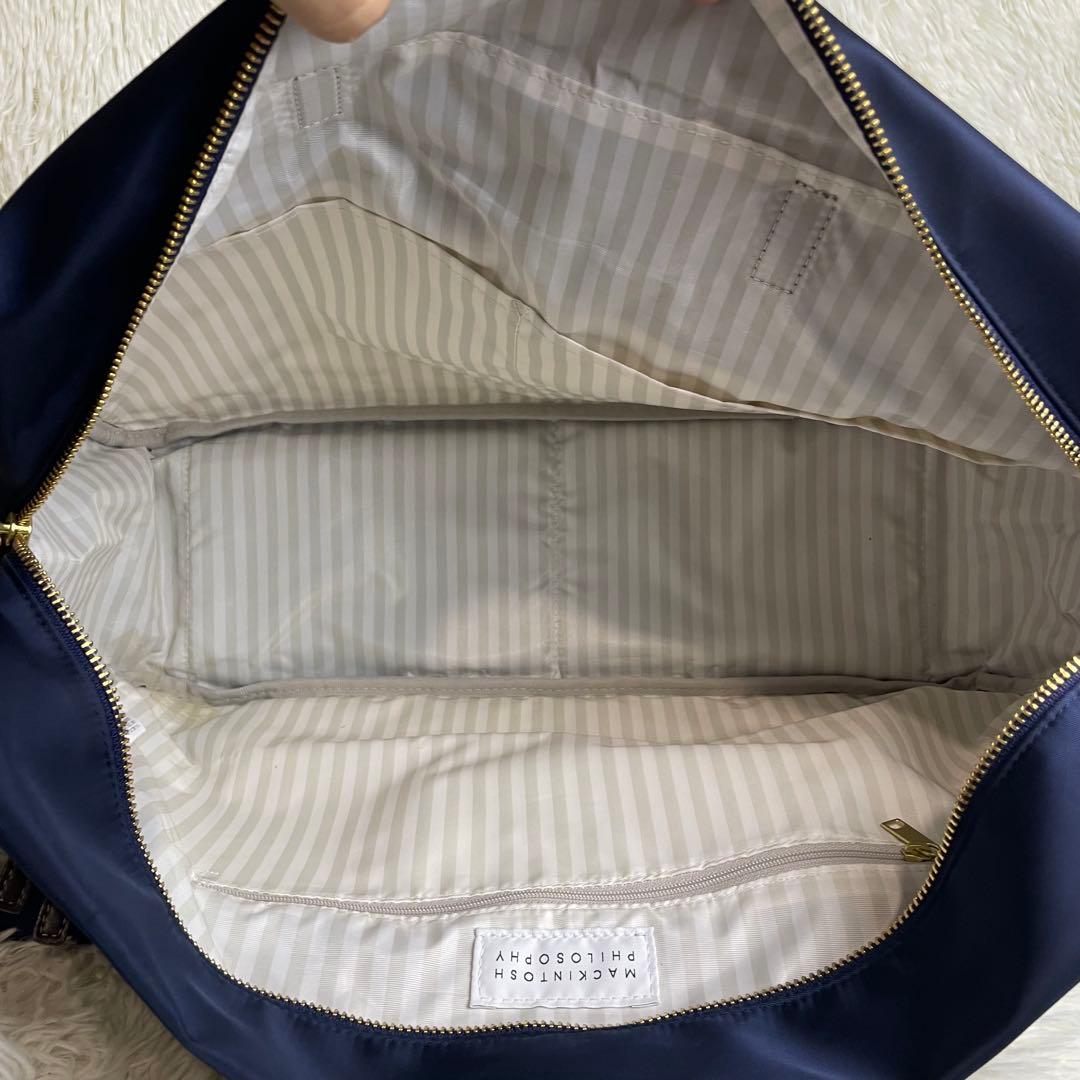 【極美品】マッキントッシュフィロソフィー 2way ボストンバッグ レザー