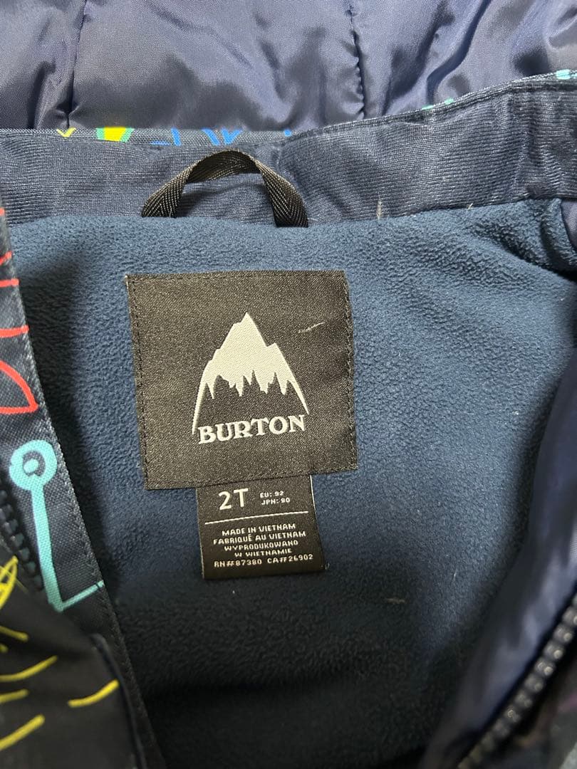 BURTON 子供用スキーウェア 2T ジャンプスーツ つなぎ
