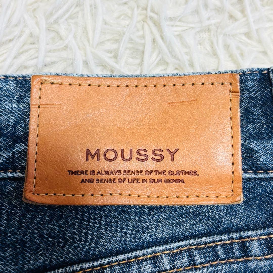 MOUSSY MVS D/BLU FLARE ブーツカットデニム 25