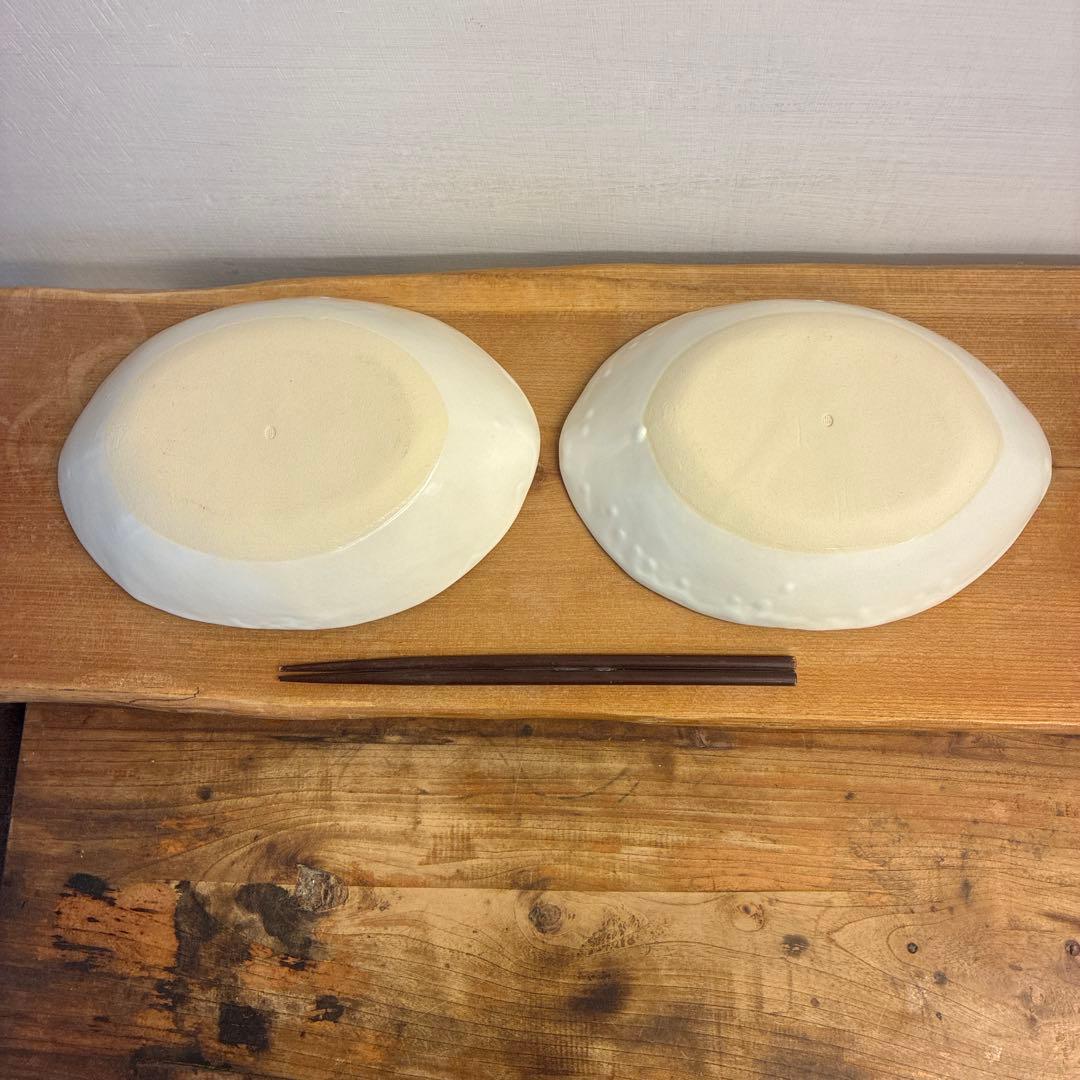 Szk新品　陶器　陶芸作家　カレー皿2個　53
