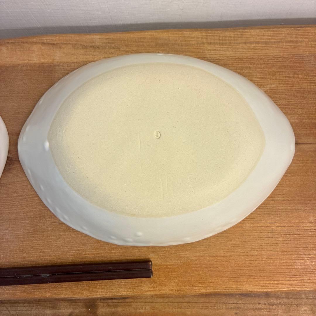 Szk新品　陶器　陶芸作家　カレー皿2個　53