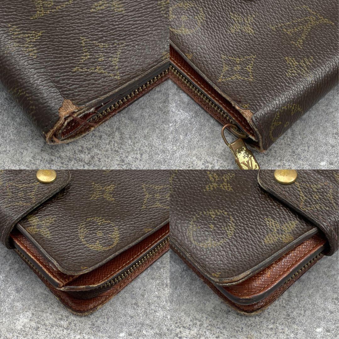 LOUIS VUITTON ルイヴィトン　折り財布　モノグラム　レザー　ブラウン