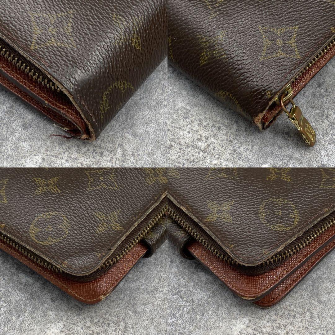 LOUIS VUITTON ルイヴィトン　折り財布　モノグラム　レザー　ブラウン