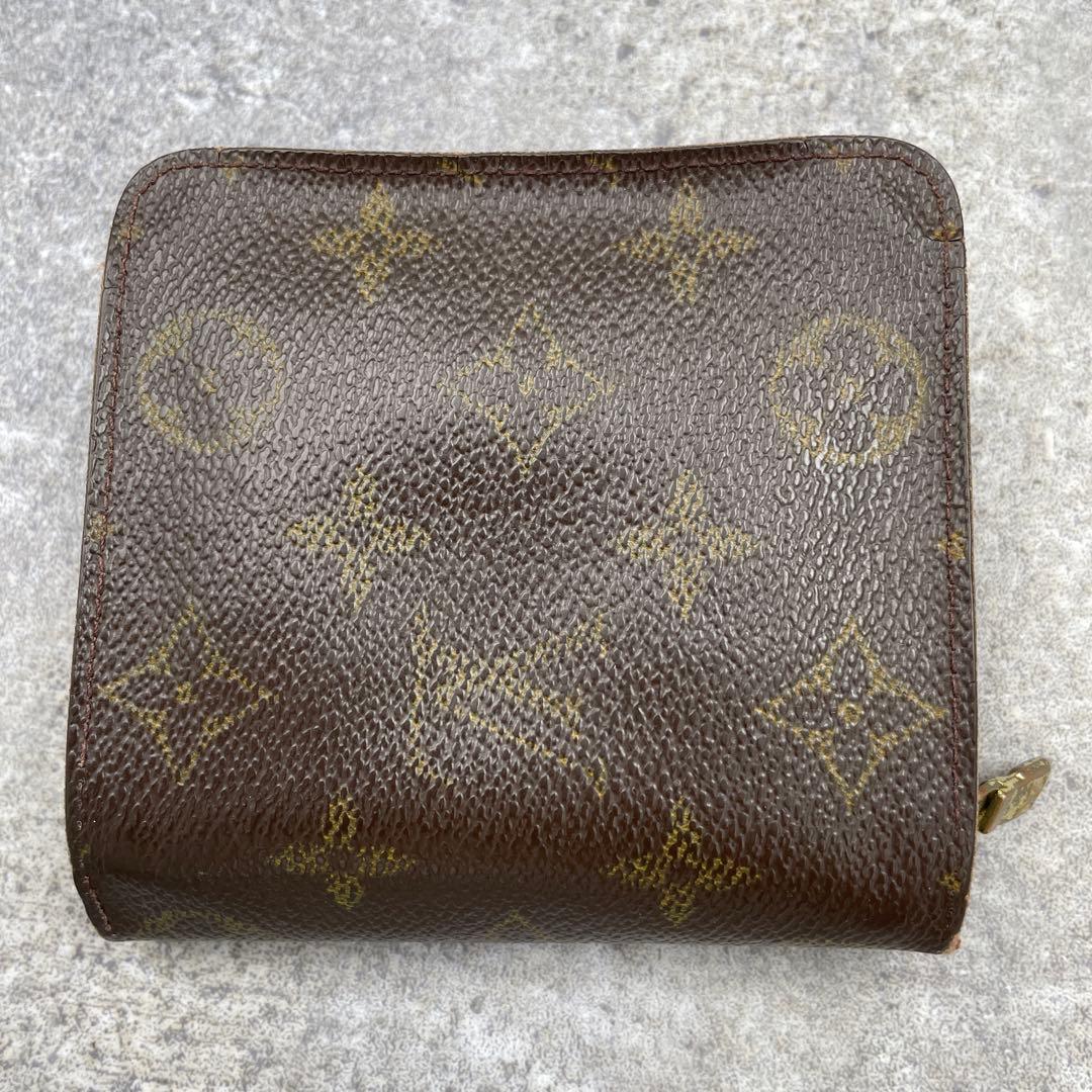 LOUIS VUITTON ルイヴィトン　折り財布　モノグラム　レザー　ブラウン
