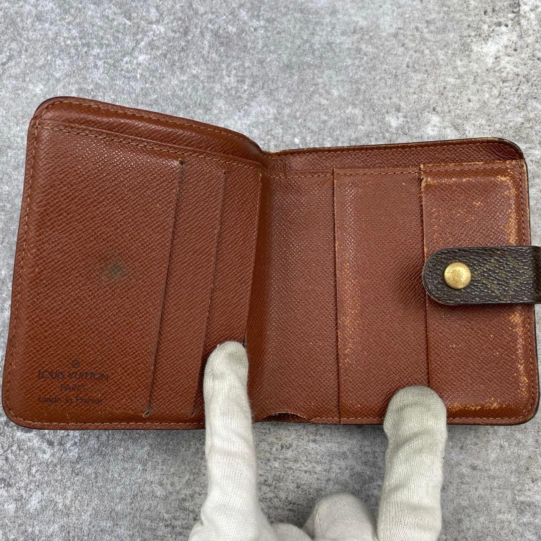 LOUIS VUITTON ルイヴィトン　折り財布　モノグラム　レザー　ブラウン