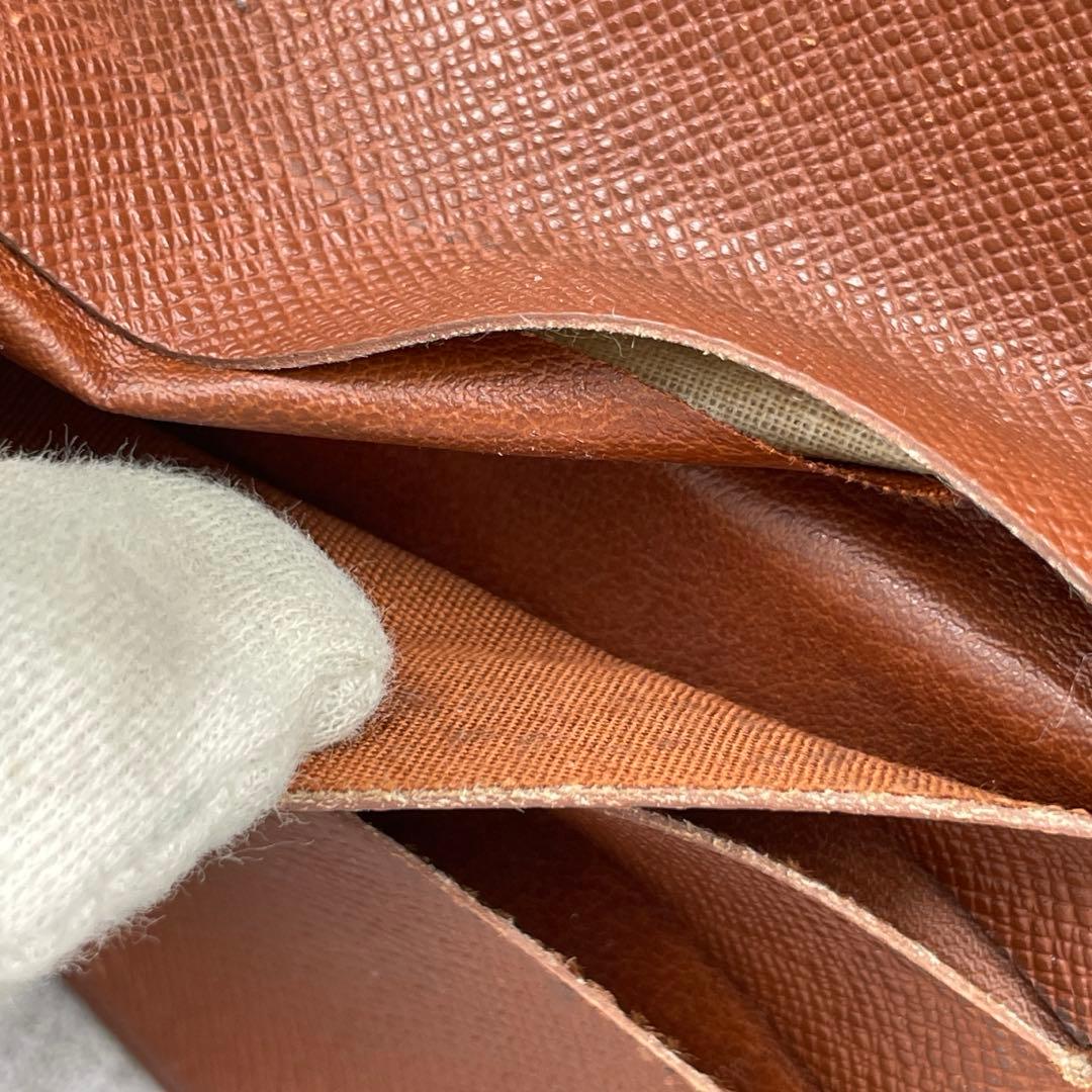 LOUIS VUITTON ルイヴィトン　折り財布　モノグラム　レザー　ブラウン