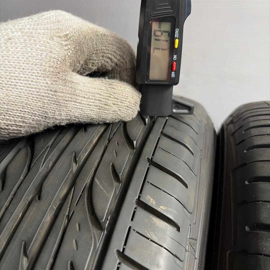 送料無料◆185/70R14/夏4本/残溝約5〜6.5㎜/製造2014年