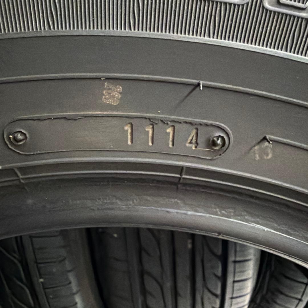 送料無料◆185/70R14/夏4本/残溝約5〜6.5㎜/製造2014年