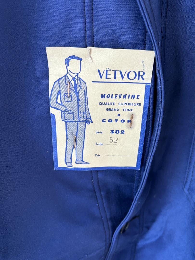 新品デッドストック 1950-60s VETVOR モールスキンジャケット