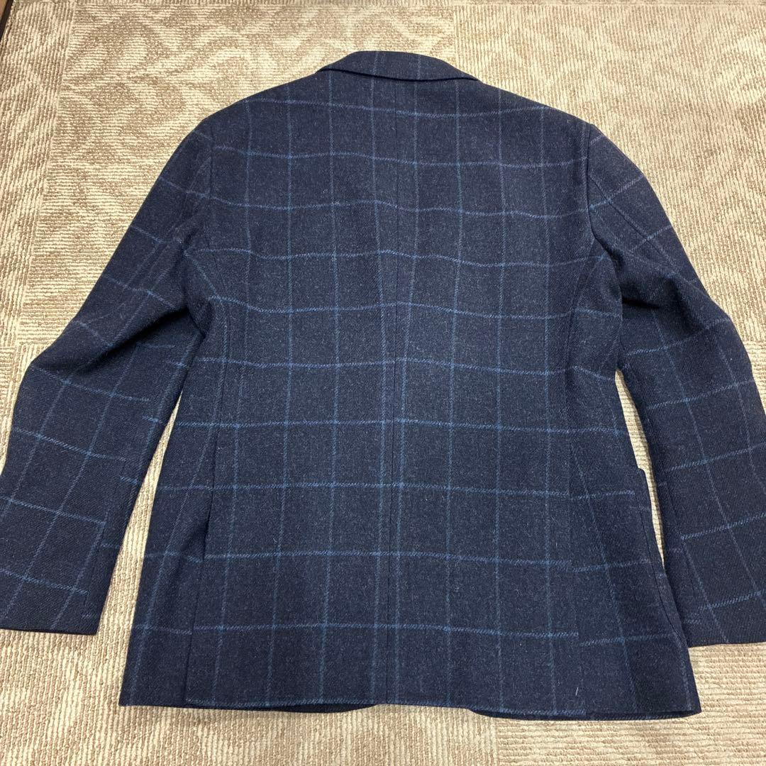 UNITED ARROWS 起毛ウール ウィンドウペン テーラードジャケット